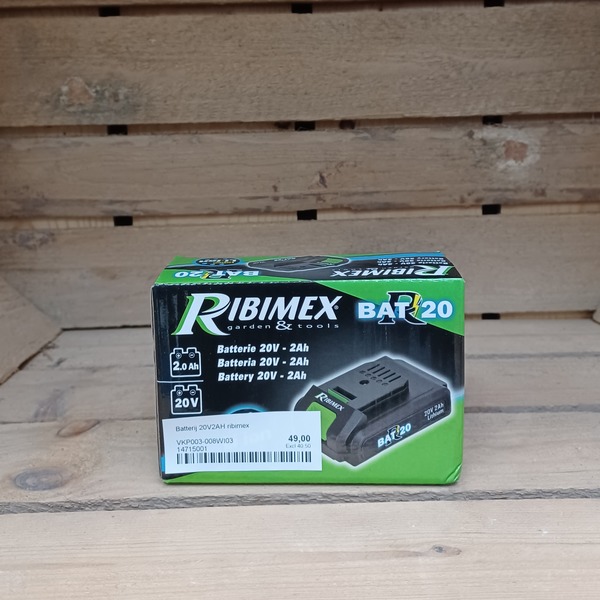 Batterij 20V2AH ribimex