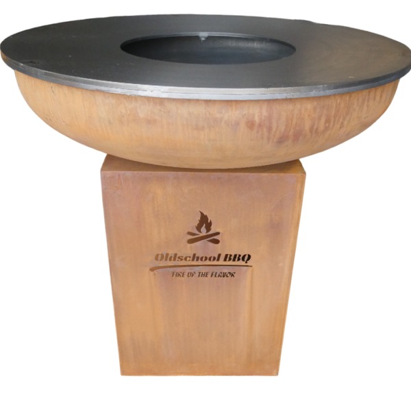 Oldschool BBQ Inferno corten plancha 150x100cm