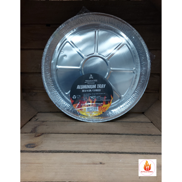 Oldschool bbq aluminium schaal 33cm