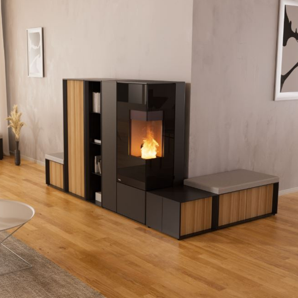 Pelletkachel Rika connect Edge 26 Rechts