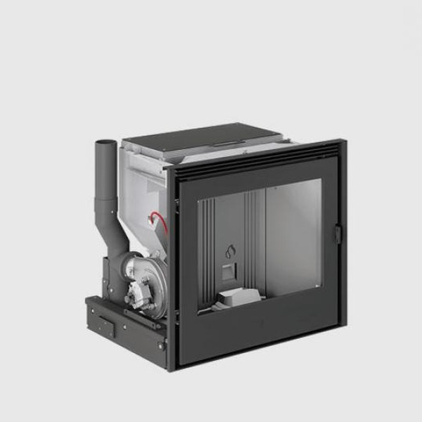 Pelletkachel Piazzetta IP9 stalen deur