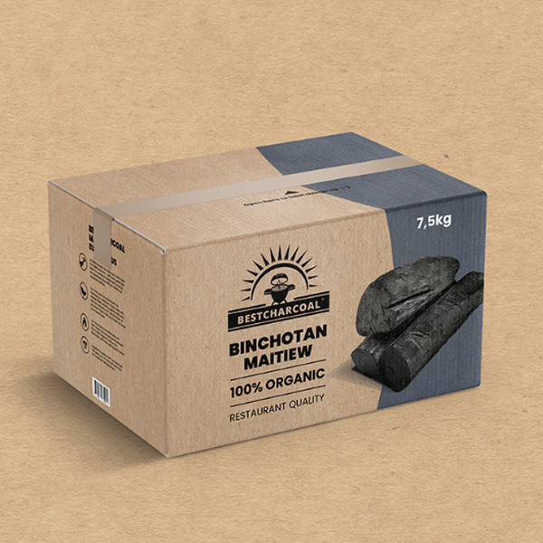 Pallet Houtskool binchotan large 72st 7.5kg