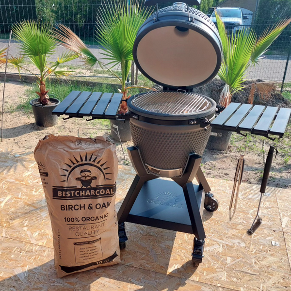 BCH Kamado Major large startpakket + Gietijzeren roosterset
