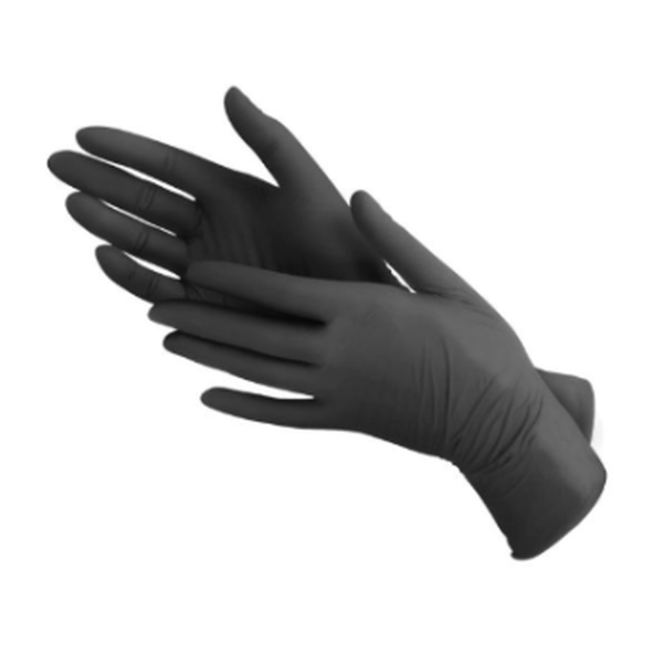 Wegwerp Handschoenen Zwart Soft Nitril 100st -Maat 8/9