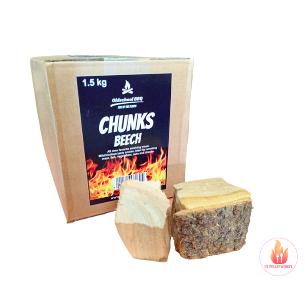 Oldschool Chunks beuken 1.5kg