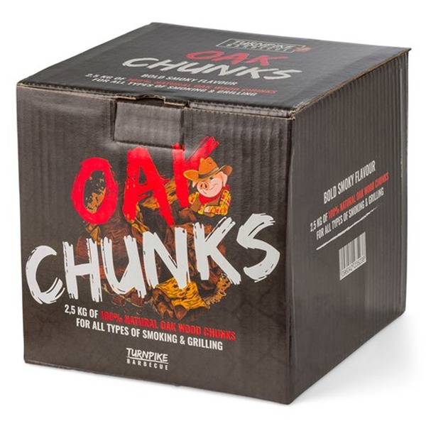 Turnpike BBQ eik chunks 2.5kg  8l
