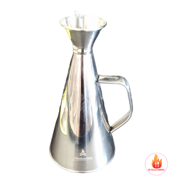 Oldschool BBQ RVS oliekan 500ML