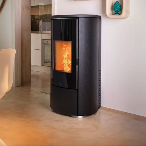Pelletkachel Nobis A8 round glass
