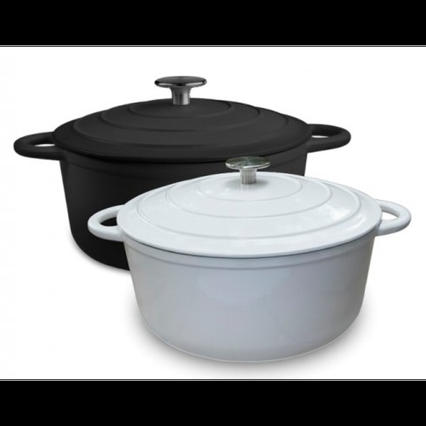 Ronde kookpot Ø28cm zwart