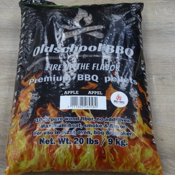 Oldschool bbq pellets appel